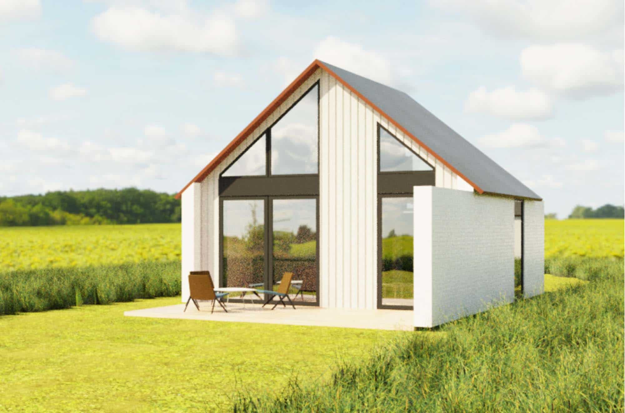 Mod øst, mellem gården og gaden, ligger en løs kompositiorisk gruppe af “tinyhouses”. Disse mindre typer deler mange af koncepterne fra type A men i en mere kompakt udformning. Disse huse har stadig forskydningerne som bidrager til gode og skærmede opholdsarealer udendørs.